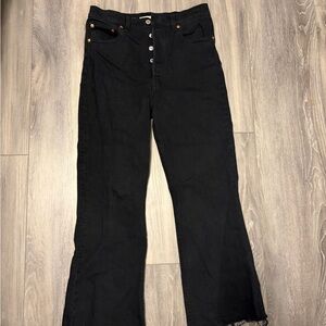 Levi's Black Cropped Flare Women's Jeans